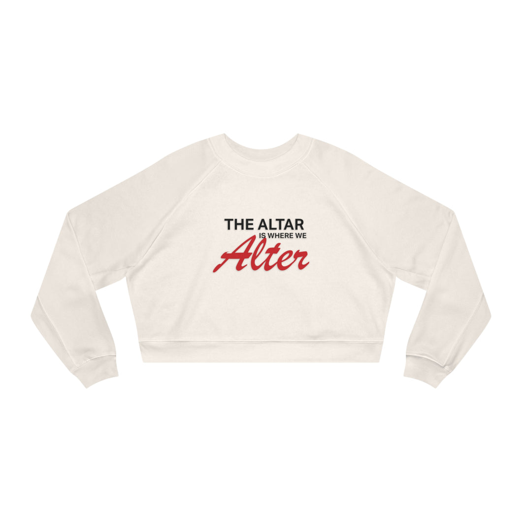 We Alter Women's Cropped Pullover