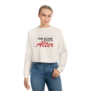 We Alter Women's Cropped Pullover