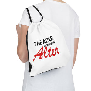 We Alter Drawstring Bag