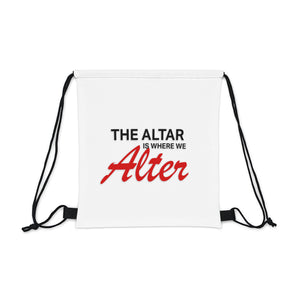 We Alter Drawstring Bag